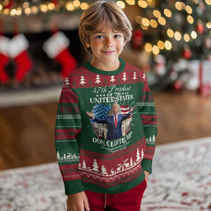 47th President Donald Trump Inauguration Day 2025 Ugly Christmas Sweater United States Capitol American Flag Memorabilia TS11 Christmas Print Your Wear