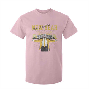 Funny Trump New Year New America 2025 T Shirt For Kid TS11 Light Pink Print Your Wear