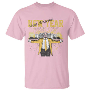 Funny Trump New Year New America 2025 T Shirt TS11 Light Pink Print Your Wear