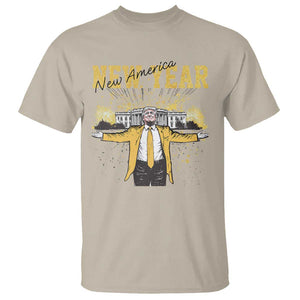 Funny Trump New Year New America 2025 T Shirt TS11 Sand Print Your Wear