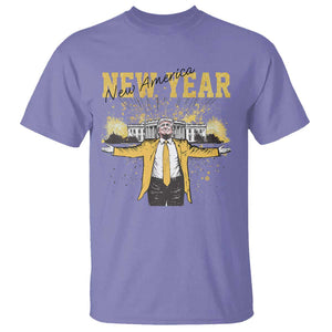 Funny Trump New Year New America 2025 T Shirt TS11 Violet Print Your Wear