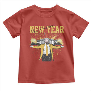 Funny Trump New Year New America 2025 Toddler T Shirt TS11 Red Print Your Wear