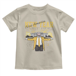 Funny Trump New Year New America 2025 Toddler T Shirt TS11 Sand Print Your Wear