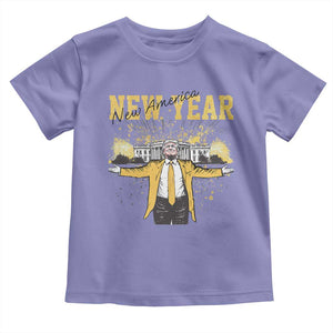Funny Trump New Year New America 2025 Toddler T Shirt TS11 Violet Print Your Wear