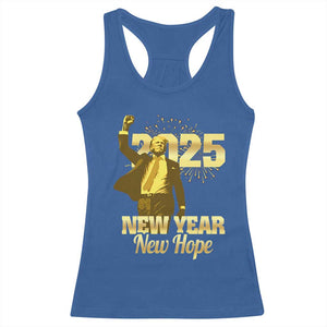 Funny Trump New Year New Hope 2025 Racerback Tank Top TS11 Royal Blue Print Your Wear