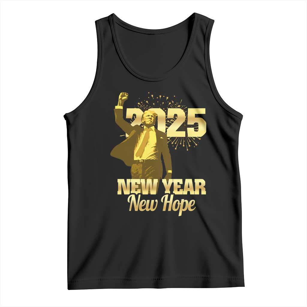 Funny Trump New Year New Hope 2025 Tank Top TS11 Black Print Your Wear