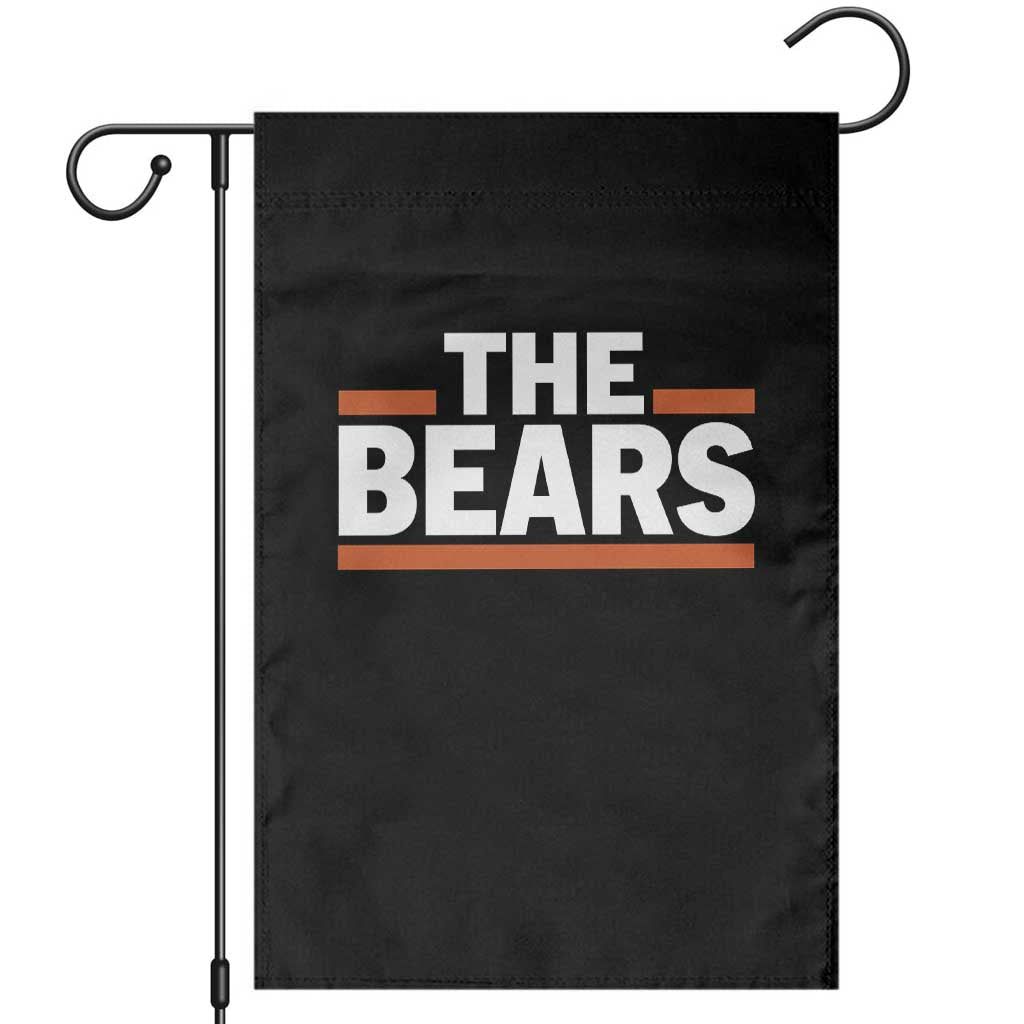 Funny Bears Lover Garden Flag Orange Stripes Grizzly Animal TS11 Black Print Your Wear
