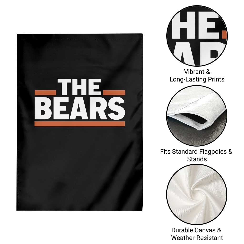 Funny Bears Lover Garden Flag Orange Stripes Grizzly Animal TS11 Print Your Wear