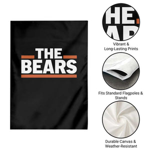 Funny Bears Lover Garden Flag Orange Stripes Grizzly Animal TS11 Print Your Wear