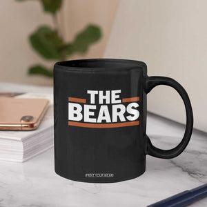 Funny Bears Lover Coffee Mug Orange Stripes Grizzly Animal TS11 Print Your Wear