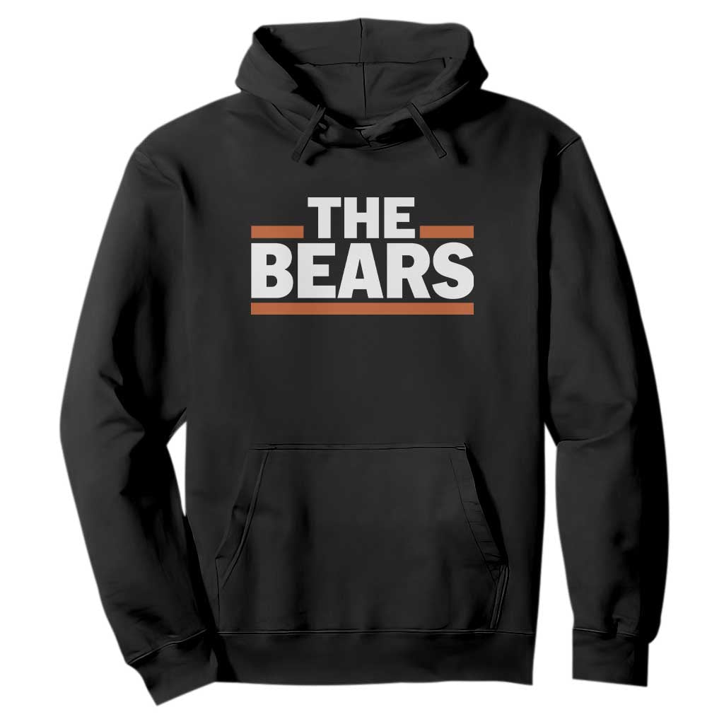 Funny Bears Lover Hoodie Orange Stripes Grizzly Animal TS11 Black Print Your Wear