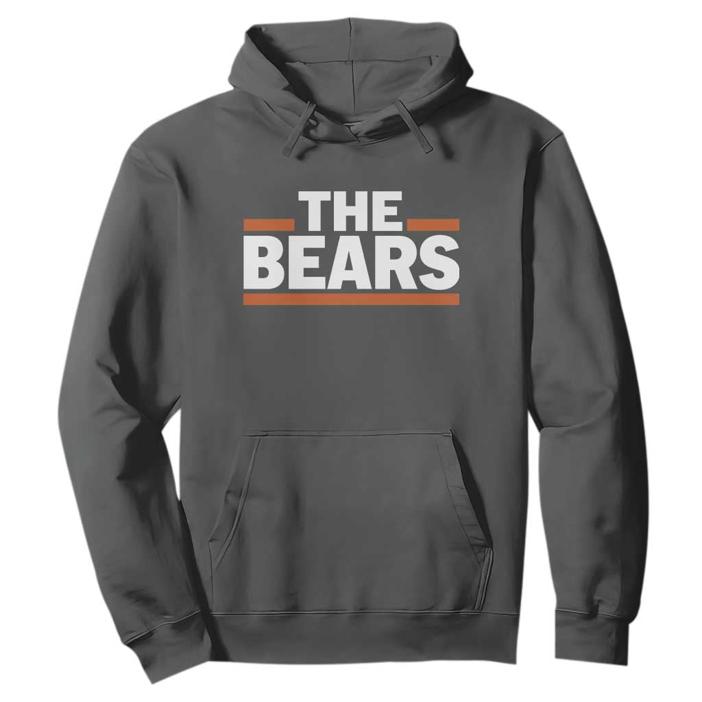 Funny Bears Lover Hoodie Orange Stripes Grizzly Animal TS11 Dark Heather Print Your Wear