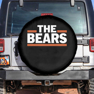 Funny Bears Lover Spare Tire Cover Orange Stripes Grizzly Animal TS11 No hole Black Print Your Wear
