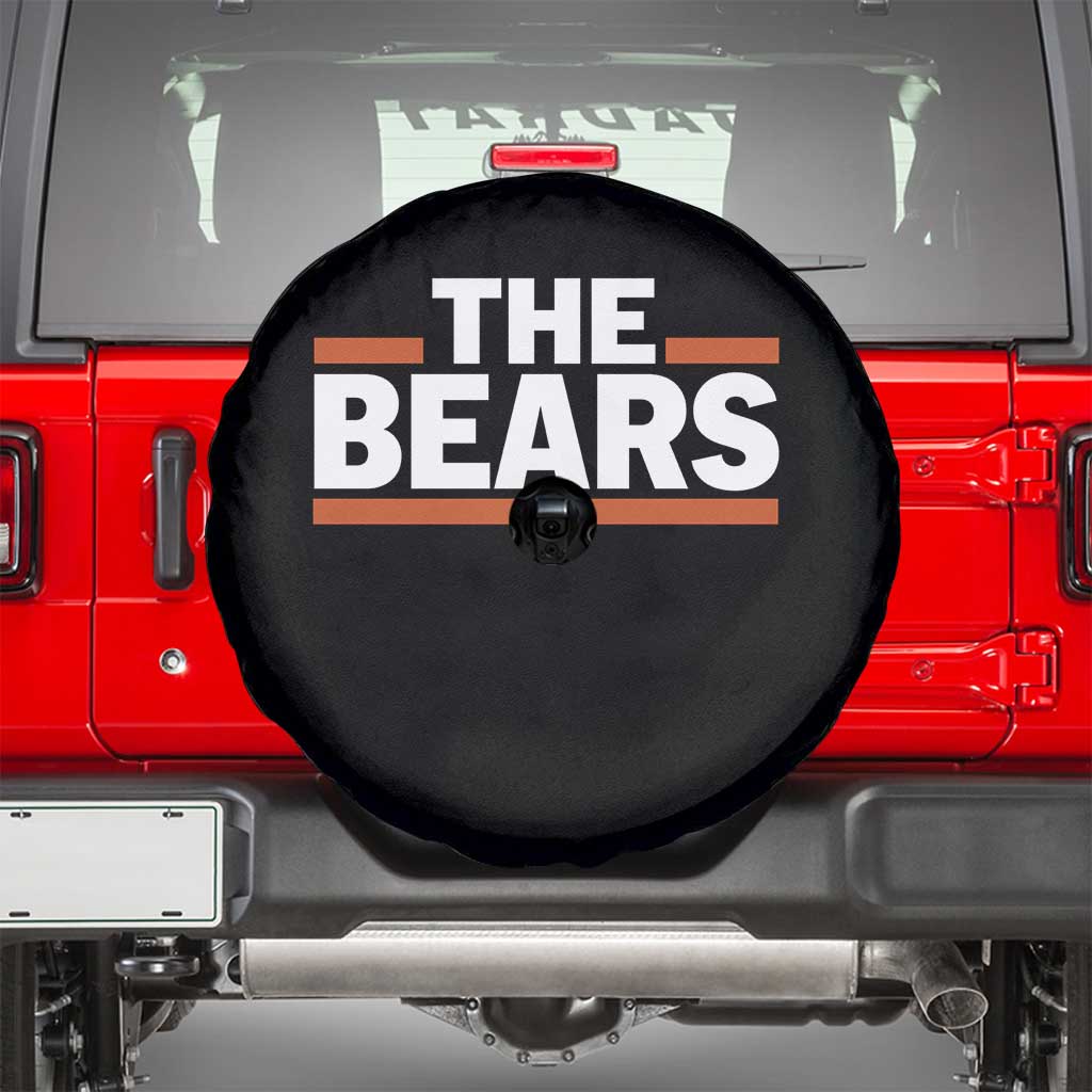 Funny Bears Lover Spare Tire Cover Orange Stripes Grizzly Animal TS11 Black Print Your Wear