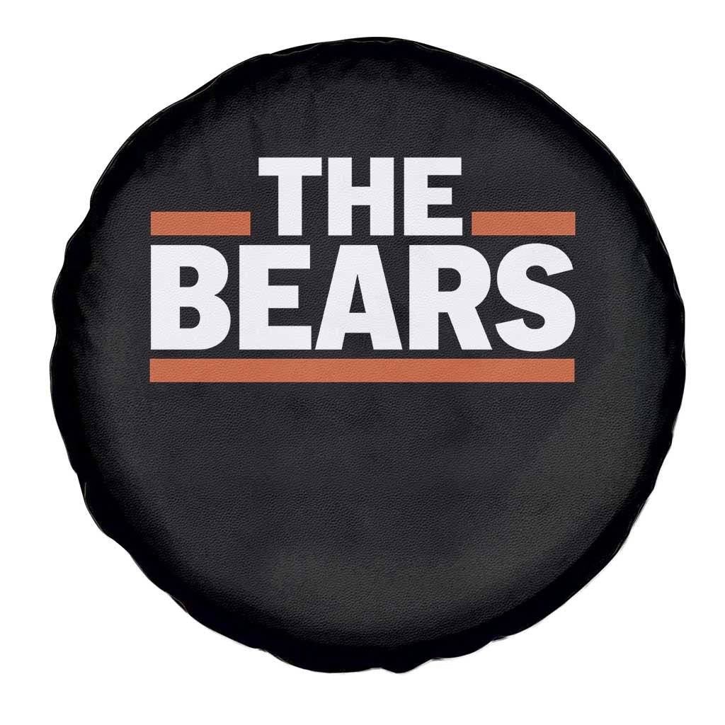 Funny Bears Lover Spare Tire Cover Orange Stripes Grizzly Animal TS11 Print Your Wear