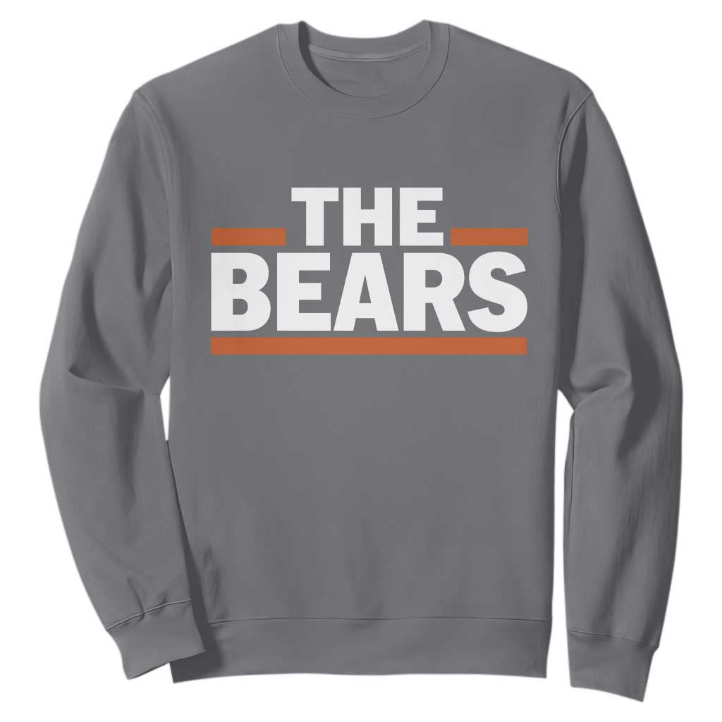 Funny Bears Lover Sweatshirt Orange Stripes Grizzly Animal TS11 Charcoal Print Your Wear