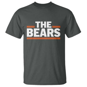 Funny Bears Lover T Shirt Orange Stripes Grizzly Animal TS11 Dark Heather Print Your Wear