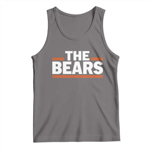Funny Bears Lover Tank Top Orange Stripes Grizzly Animal TS11 Deep Heather Print Your Wear