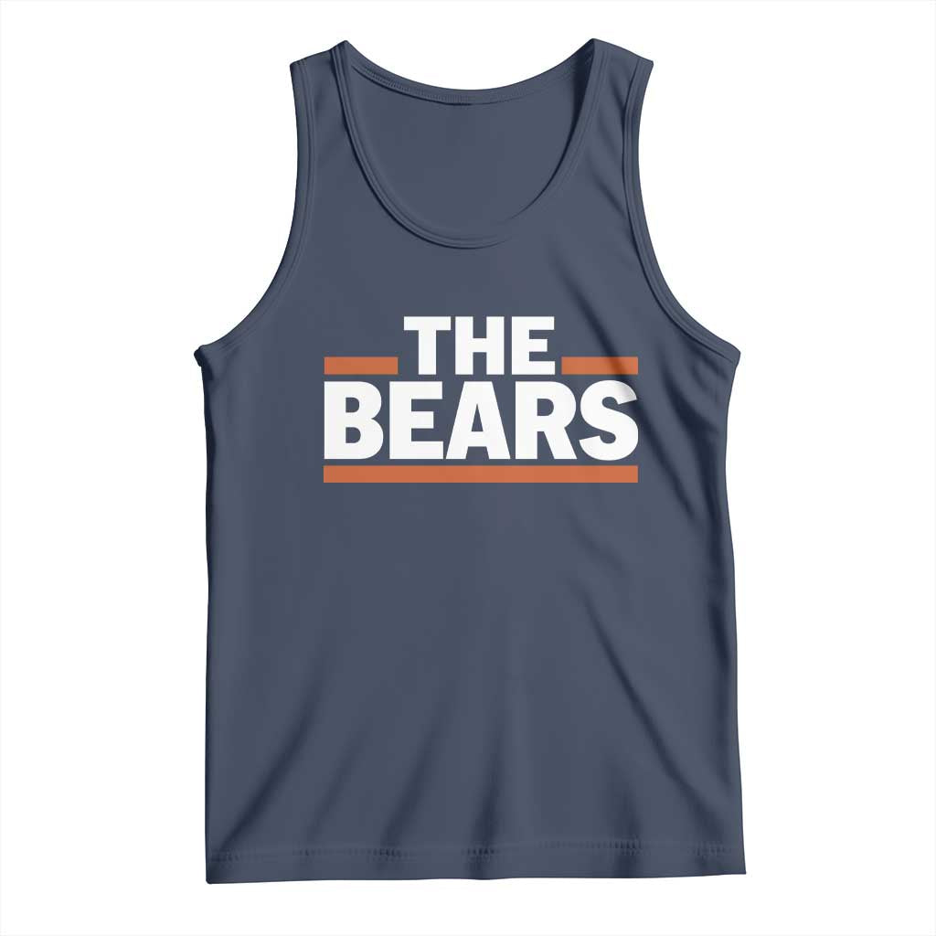 Funny Bears Lover Tank Top Orange Stripes Grizzly Animal TS11 Navy Print Your Wear