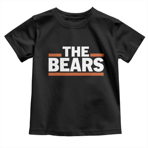 Funny Bears Lover Toddler T Shirt Orange Stripes Grizzly Animal TS11 Black Print Your Wear