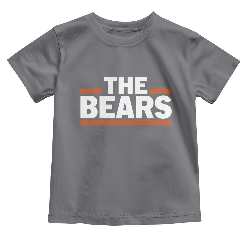 Funny Bears Lover Toddler T Shirt Orange Stripes Grizzly Animal TS11 Charcoal Print Your Wear