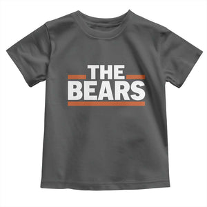 Funny Bears Lover Toddler T Shirt Orange Stripes Grizzly Animal TS11 Dark Heather Print Your Wear