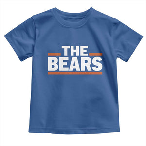 Funny Bears Lover Toddler T Shirt Orange Stripes Grizzly Animal TS11 Royal Blue Print Your Wear