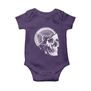 Skull 45 lbs Plate Weight Lifting Gym Workout Baby Onesie TS11 Purple Print Your Wear