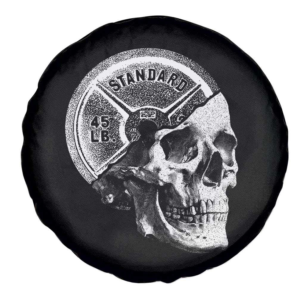 Skull 45 lbs Plate Weight Lifting Gym Workout Spare Tire Cover TS11 Print Your Wear