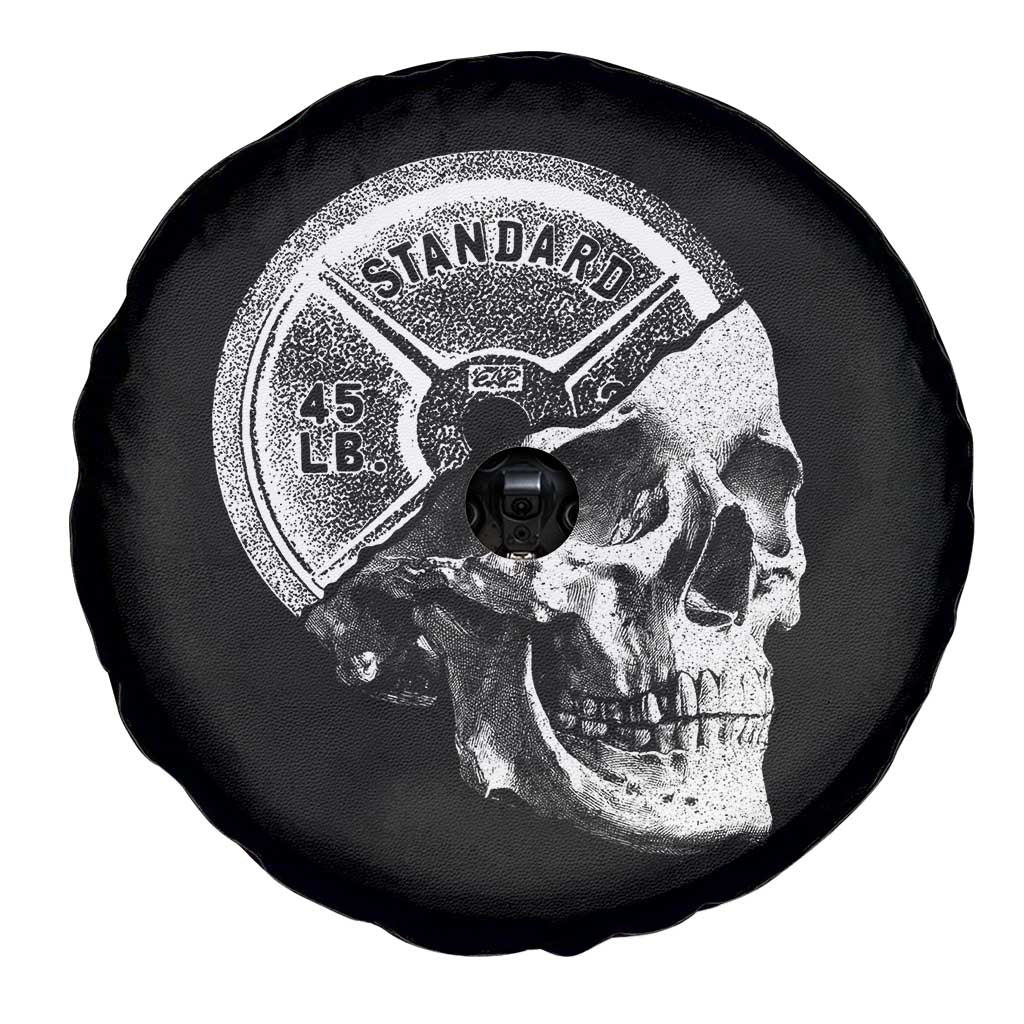 Skull 45 lbs Plate Weight Lifting Gym Workout Spare Tire Cover TS11 Print Your Wear