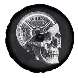 Skull 45 lbs Plate Weight Lifting Gym Workout Spare Tire Cover TS11 Print Your Wear