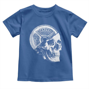 Skull 45 lbs Plate Weight Lifting Gym Workout Toddler T Shirt TS11 Royal Blue Print Your Wear