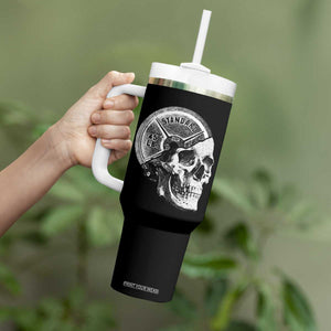 Skull 45 lbs Plate Weight Lifting Gym Workout Tumbler With Handle TS11 Print Your Wear
