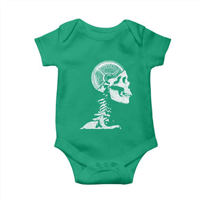 Funny Skeleton 45 lbs Plate Weight Lifting Gym Working Out Baby Onesie TS11 Irish Green Print Your Wear