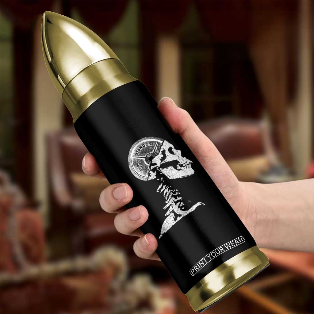 Funny Skeleton 45 lbs Plate Weight Lifting Gym Working Out Bullet Tumbler TS11 Print Your Wear
