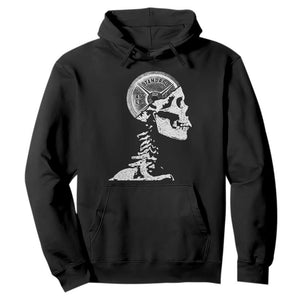Funny Skeleton 45 lbs Plate Weight Lifting Gym Working Out Hoodie TS11 Black Print Your Wear