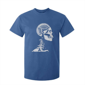 Funny Skeleton 45 lbs Plate Weight Lifting Gym Working Out T Shirt For Kid TS11 Royal Blue Print Your Wear