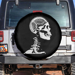 Funny Skeleton 45 lbs Plate Weight Lifting Gym Working Out Spare Tire Cover TS11 No hole Black Print Your Wear