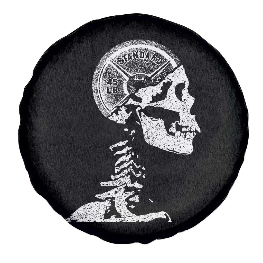 Funny Skeleton 45 lbs Plate Weight Lifting Gym Working Out Spare Tire Cover TS11 Print Your Wear