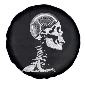 Funny Skeleton 45 lbs Plate Weight Lifting Gym Working Out Spare Tire Cover TS11 Print Your Wear