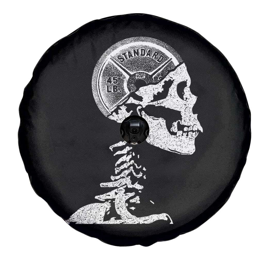 Funny Skeleton 45 lbs Plate Weight Lifting Gym Working Out Spare Tire Cover TS11 Print Your Wear