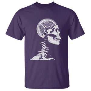 Funny Skeleton 45 lbs Plate Weight Lifting Gym Working Out T Shirt TS11 Purple Print Your Wear