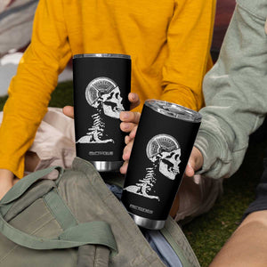 Funny Skeleton 45 lbs Plate Weight Lifting Gym Working Out Tumbler Cup TS11 Print Your Wear