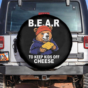 Funny Bear To Keep Kids Off Cheese Spare Tire Cover TS11 No hole Black Print Your Wear