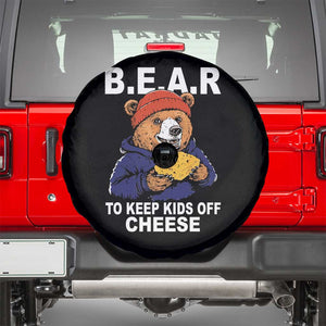 Funny Bear To Keep Kids Off Cheese Spare Tire Cover TS11 Black Print Your Wear