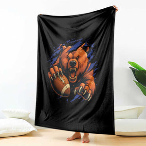 Funny CFB Game Day Throw Blanket Football Lover TS11 Print Your Wear