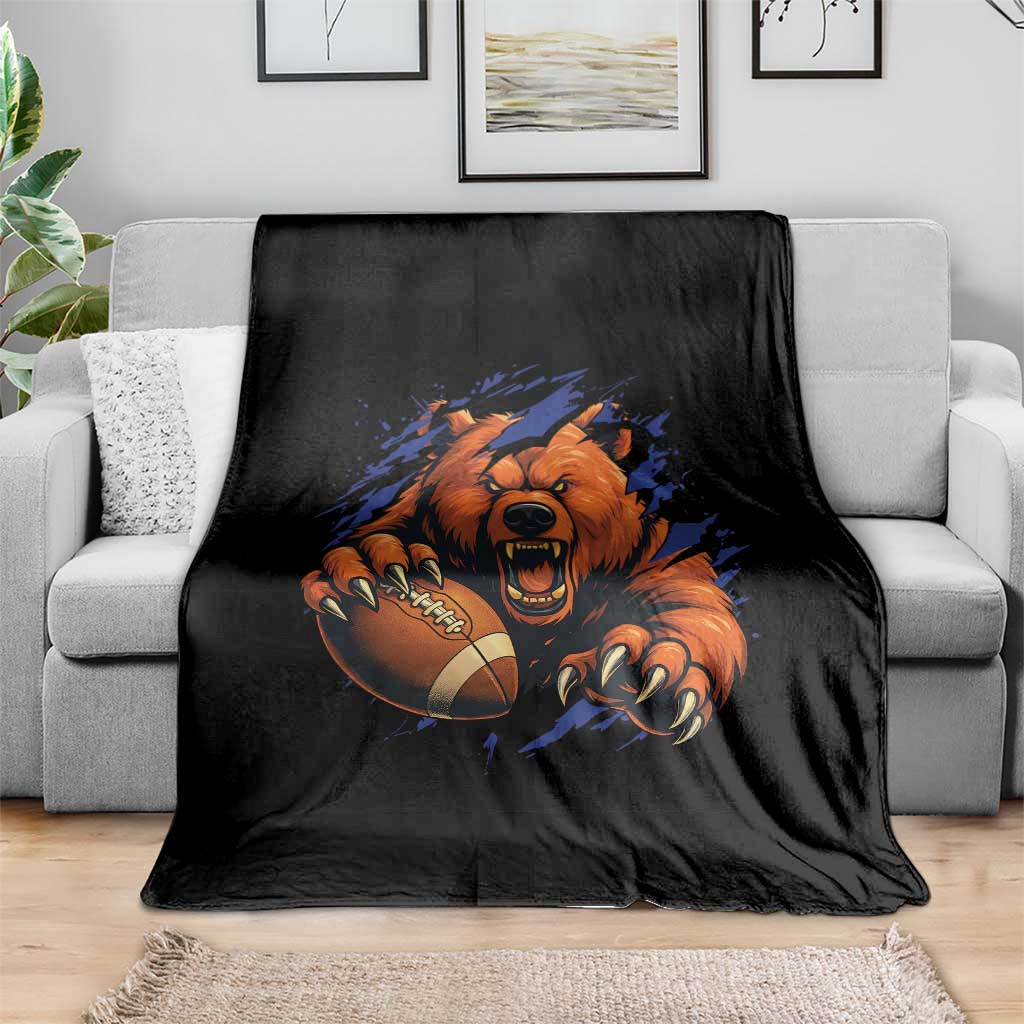 Funny CFB Game Day Throw Blanket Football Lover TS11 Print Your Wear