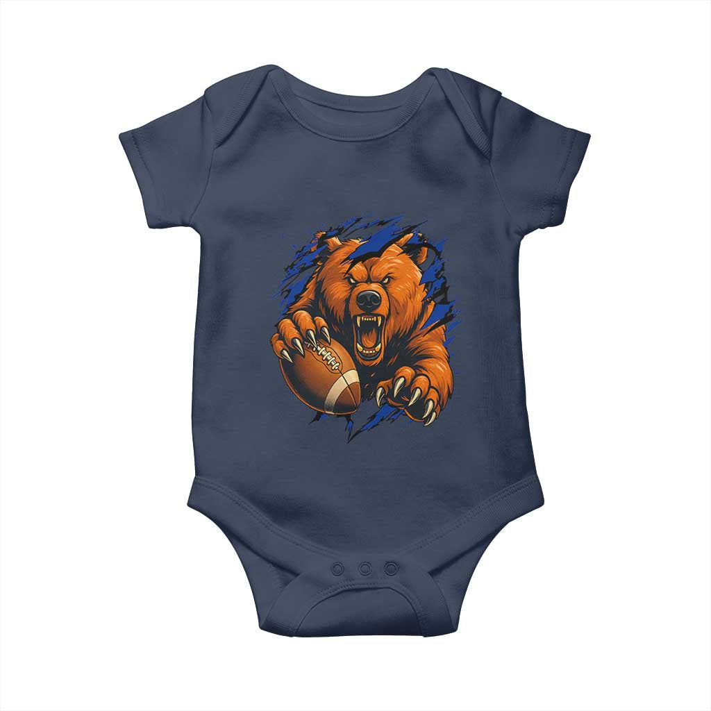 Funny CFB Game Day Baby Onesie Football Lover TS11 Navy Print Your Wear