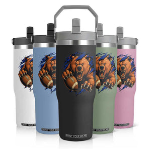 Funny CFB Game Day Flip Straw Tumbler Football Lover TS11 Print Your Wear