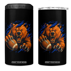 Funny CFB Game Day 4 in 1 Can Cooler Tumbler Football Lover TS11 One Size: 16 oz Black Print Your Wear
